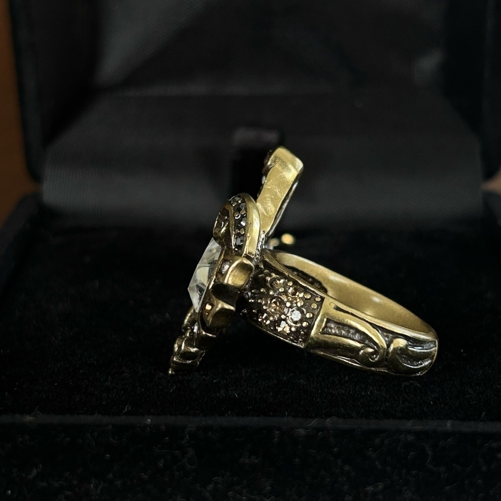 Heidi Daus | French Kiss Gold Tone Ring - Picture 3 of 7